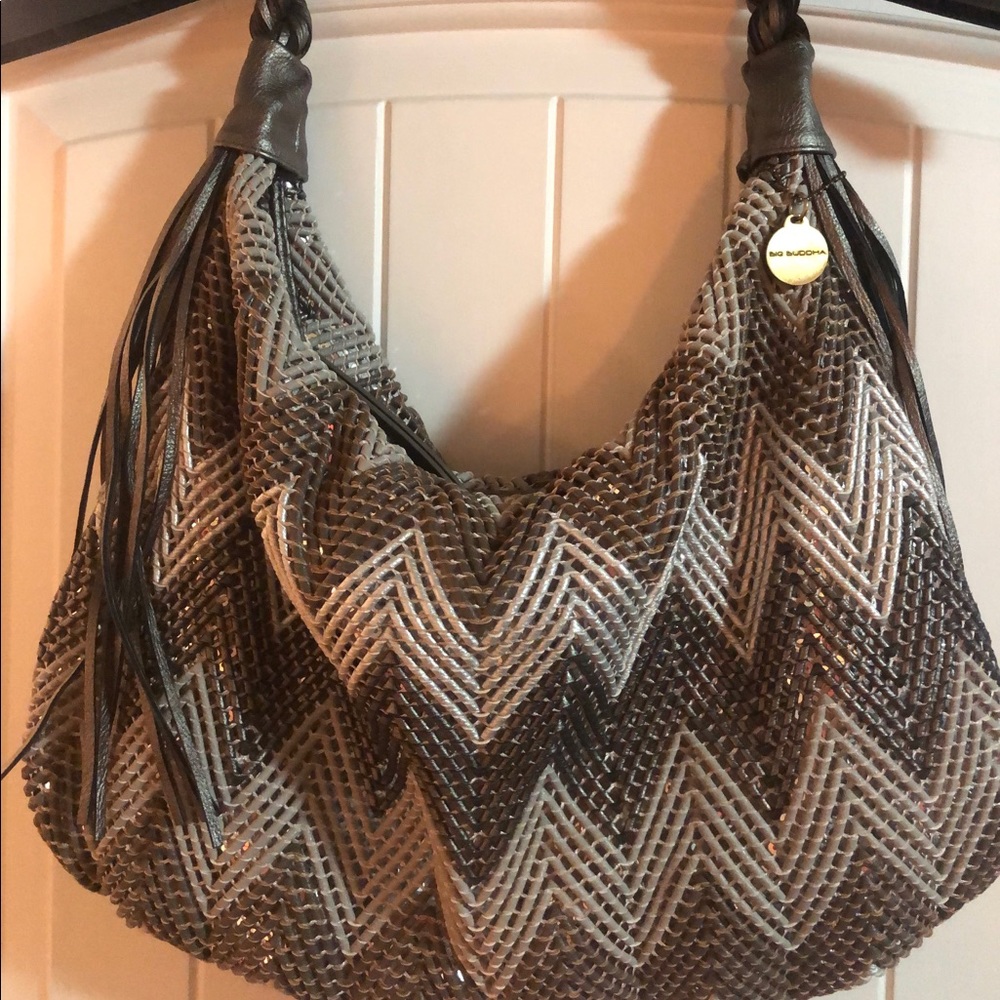 Big Buddha large purse with sparkly undertone.